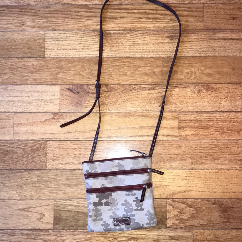 dooney and bourke brown mickey hipster purse